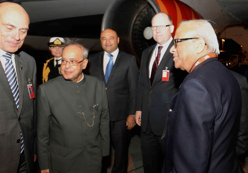 presidentpranabmukherjeearrivesinnewzealandona3dayvisit